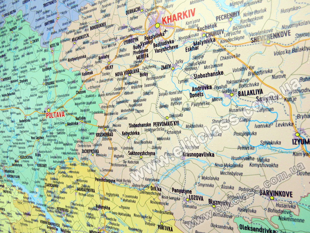 Англійська карта України