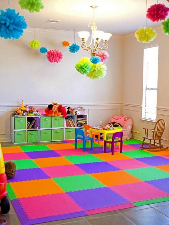 Яркое оформление группы в детском саду Яркое оформление группы в детском саду